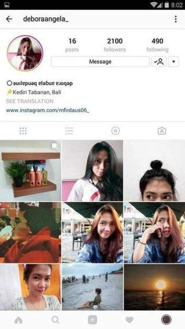 Debora Angel ang kanyang mukha