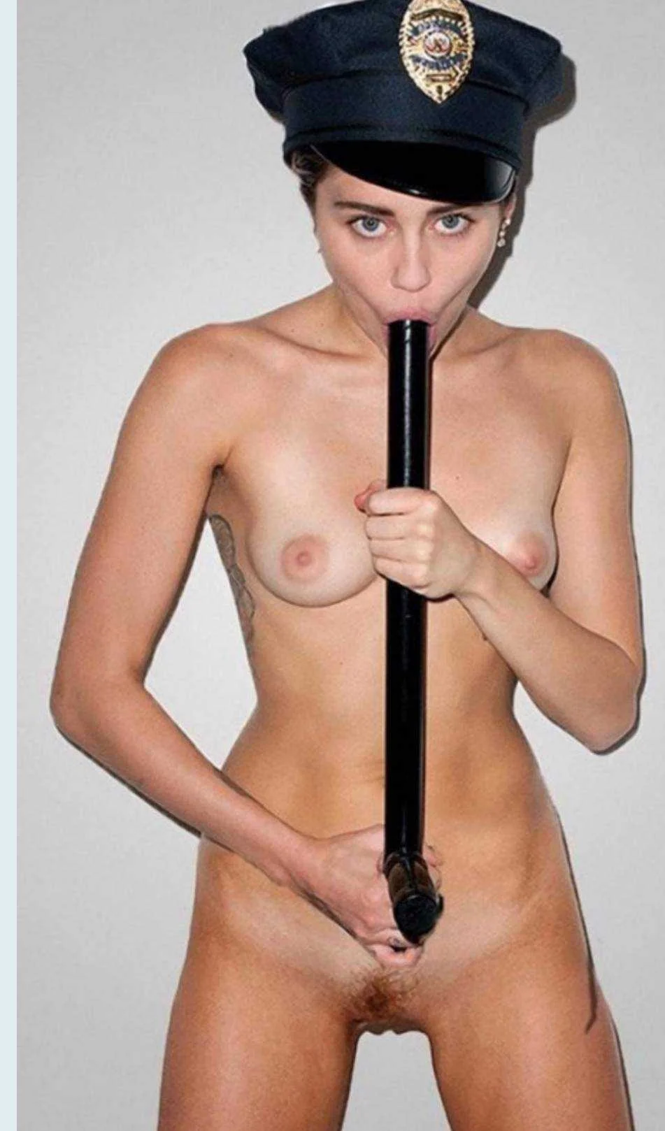 Miley as Policewoman