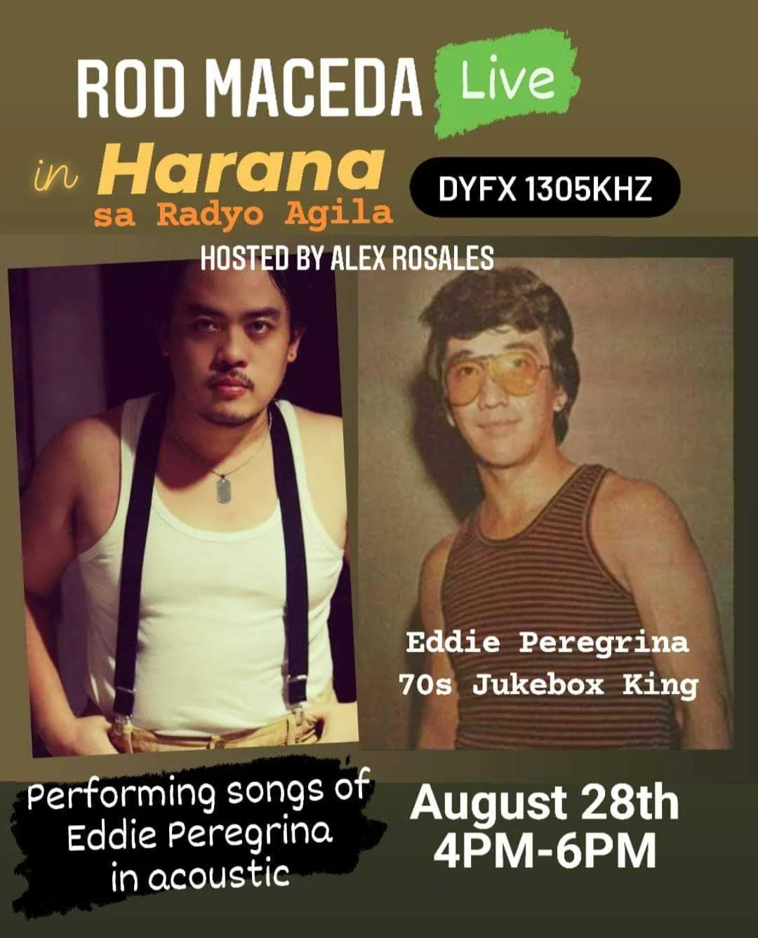 Rod Maceda grandcousin Eddie Peregrina tribute on DYFX Radyo Agila Harana Sa Radyo Agila.webp