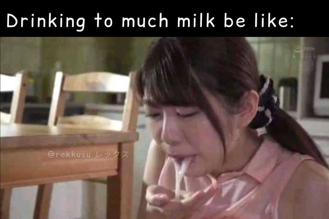 Babala!!! Drinking too much milk...