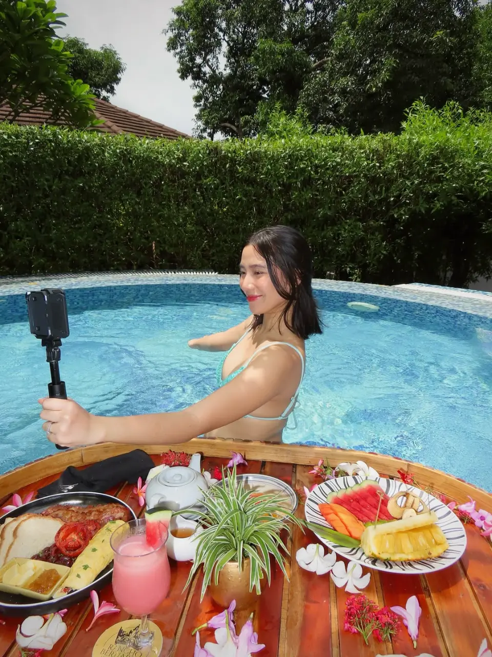 some work & some fun 📸🤳🥣🍉🌧️bikini from @eighthmermaid (4).webp