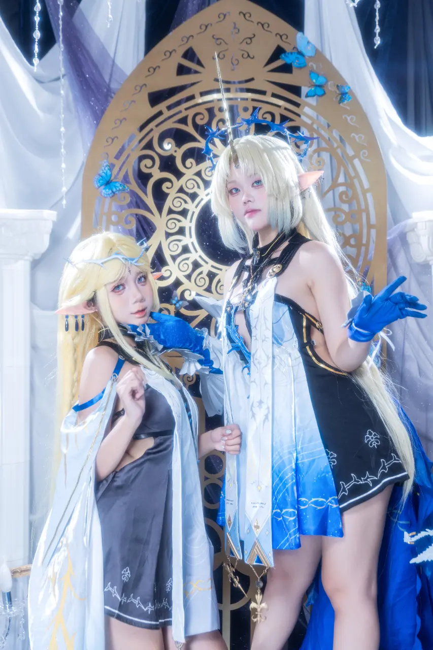 PoppaChan cosplay Cartethyia and Fleurdelys - Wuthering Waves (1).webp