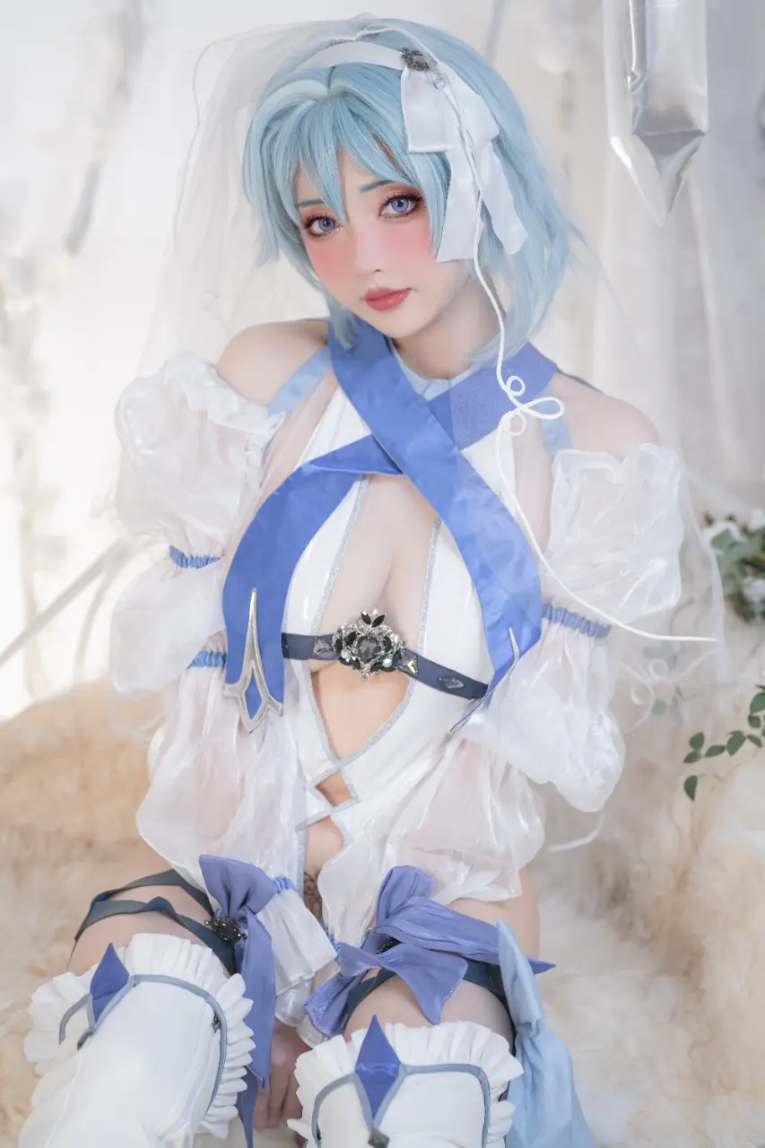 Nekokoyoshi (爆机少女喵小吉) cosplay Ganyu-Eula - Genshin Impact (3).webp