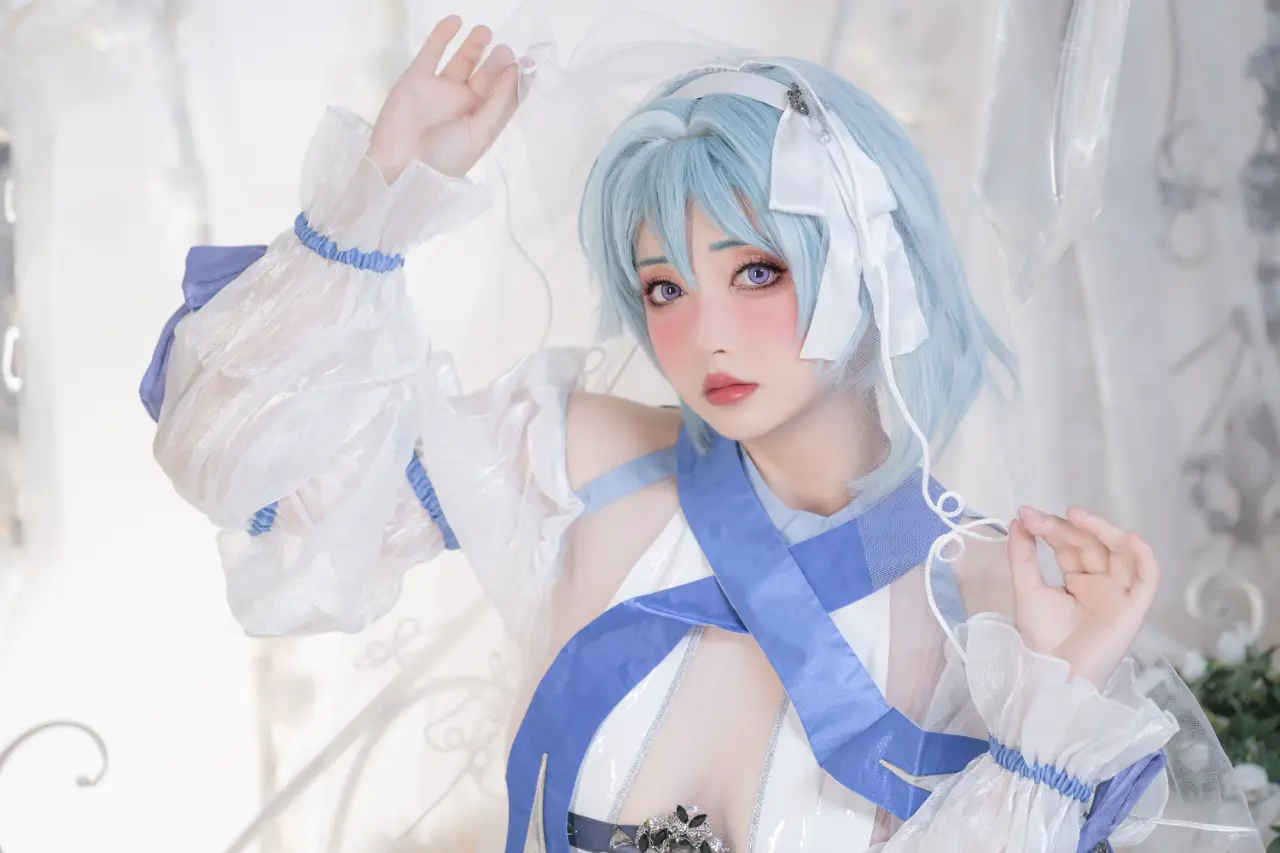 Nekokoyoshi (爆机少女喵小吉) cosplay Ganyu-Eula - Genshin Impact (4).webp
