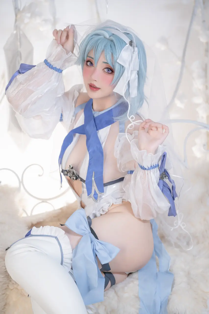 Nekokoyoshi (爆机少女喵小吉) cosplay Ganyu-Eula - Genshin Impact (6).webp