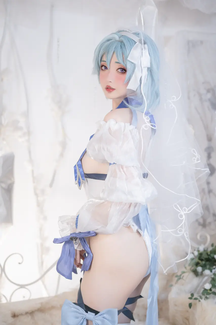 Nekokoyoshi (爆机少女喵小吉) cosplay Ganyu-Eula - Genshin Impact (8).webp