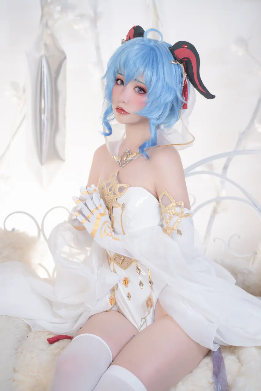 Nekokoyoshi (爆机少女喵小吉) cosplay Ganyu-Eula - Genshin Impact (18).webp