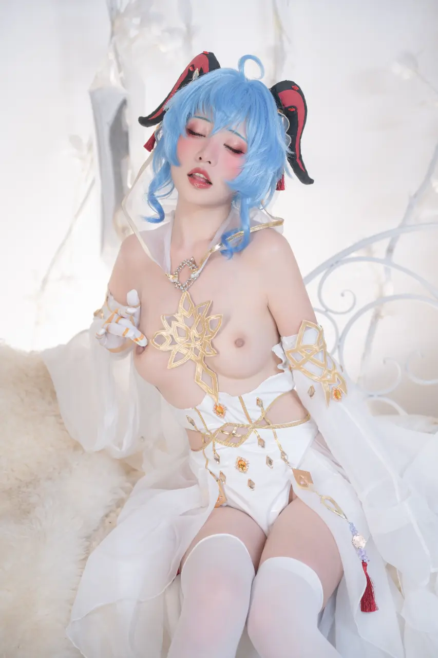 Nekokoyoshi (爆机少女喵小吉) cosplay Ganyu-Eula - Genshin Impact (33).webp