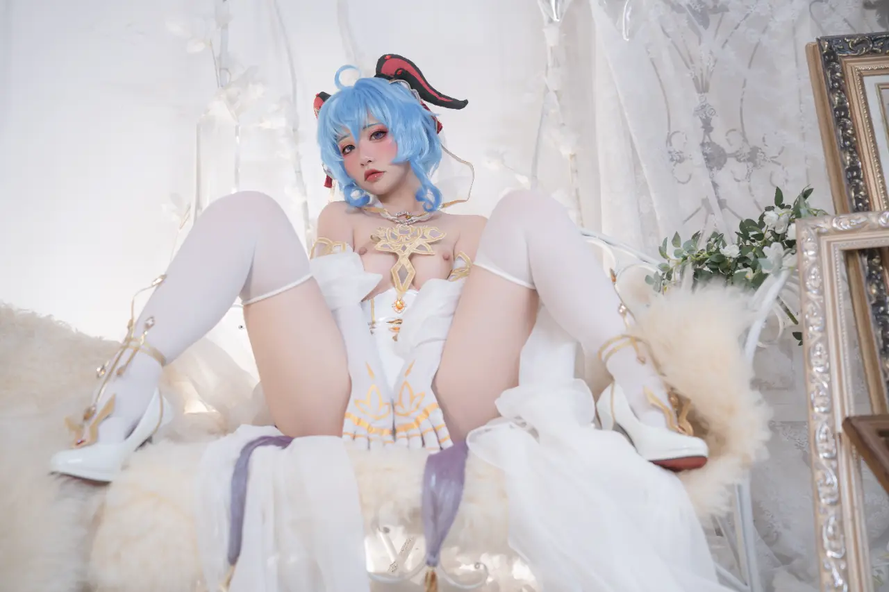 Nekokoyoshi (爆机少女喵小吉) cosplay Ganyu-Eula - Genshin Impact (44).webp