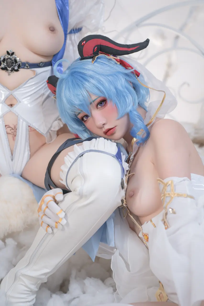 Nekokoyoshi (爆机少女喵小吉) cosplay Ganyu-Eula - Genshin Impact (47).webp
