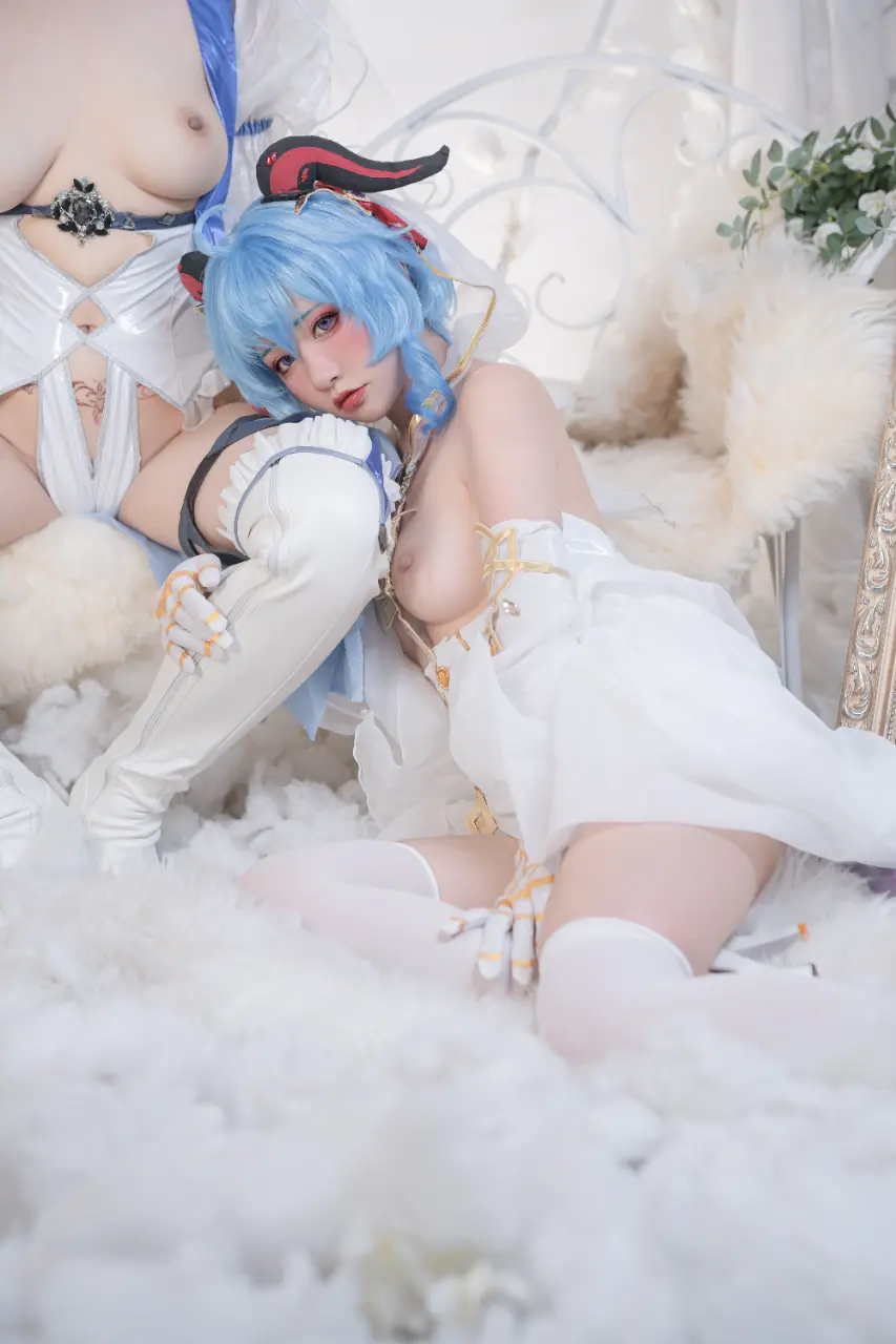 Nekokoyoshi (爆机少女喵小吉) cosplay Ganyu-Eula - Genshin Impact (48).webp