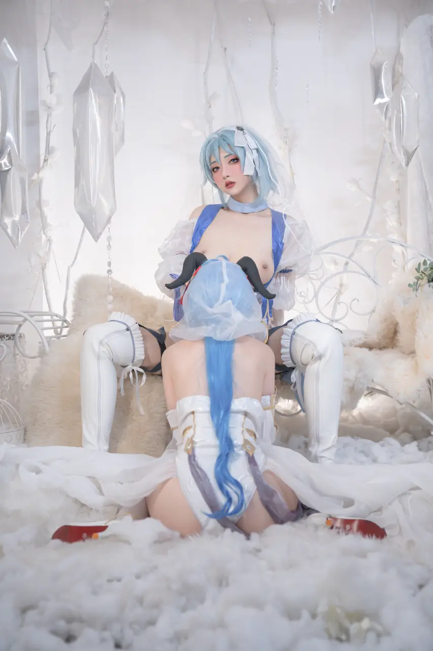 Nekokoyoshi (爆机少女喵小吉) cosplay Ganyu-Eula - Genshin Impact (49).webp