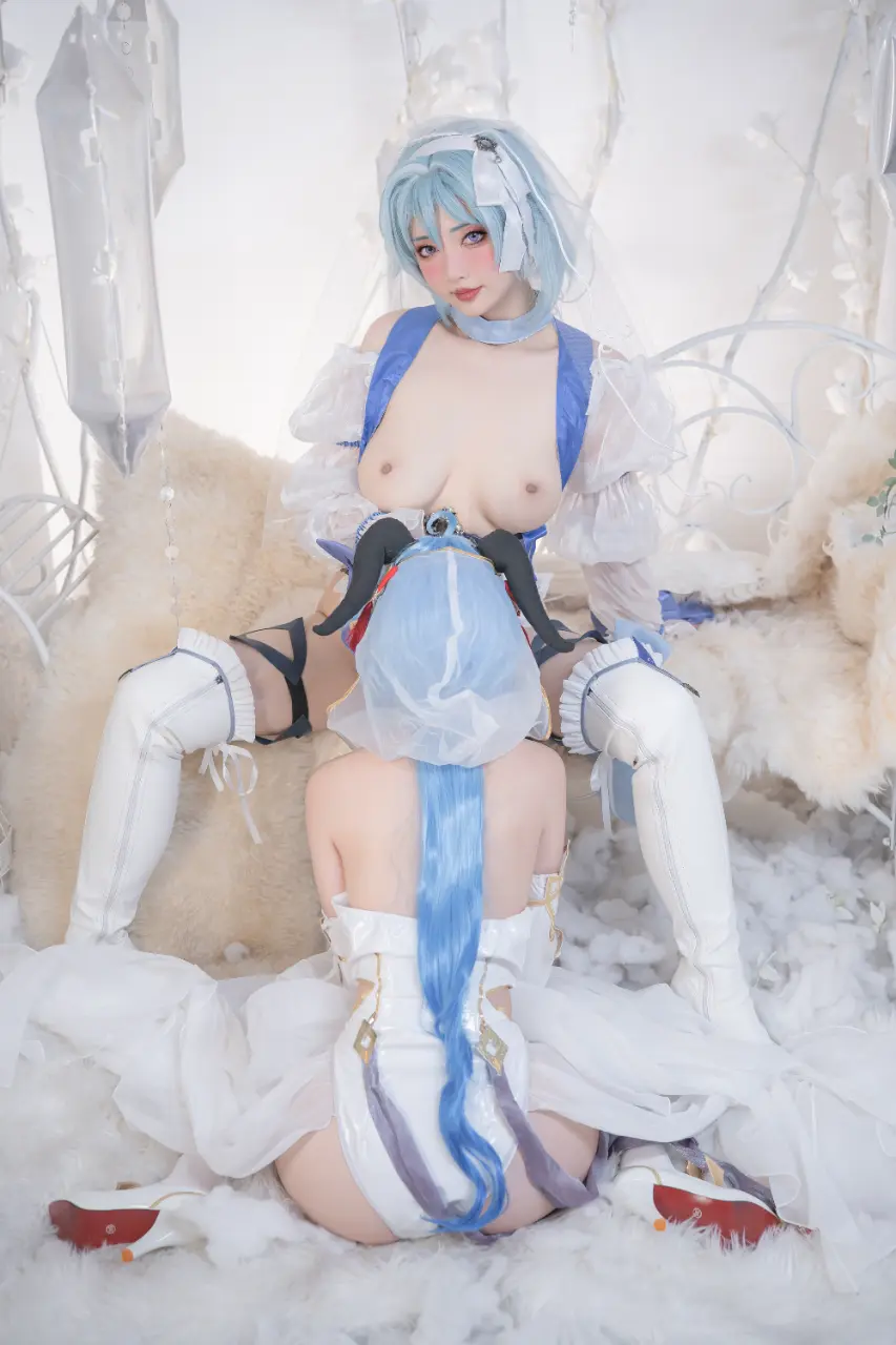 Nekokoyoshi (爆机少女喵小吉) cosplay Ganyu-Eula - Genshin Impact (50).webp
