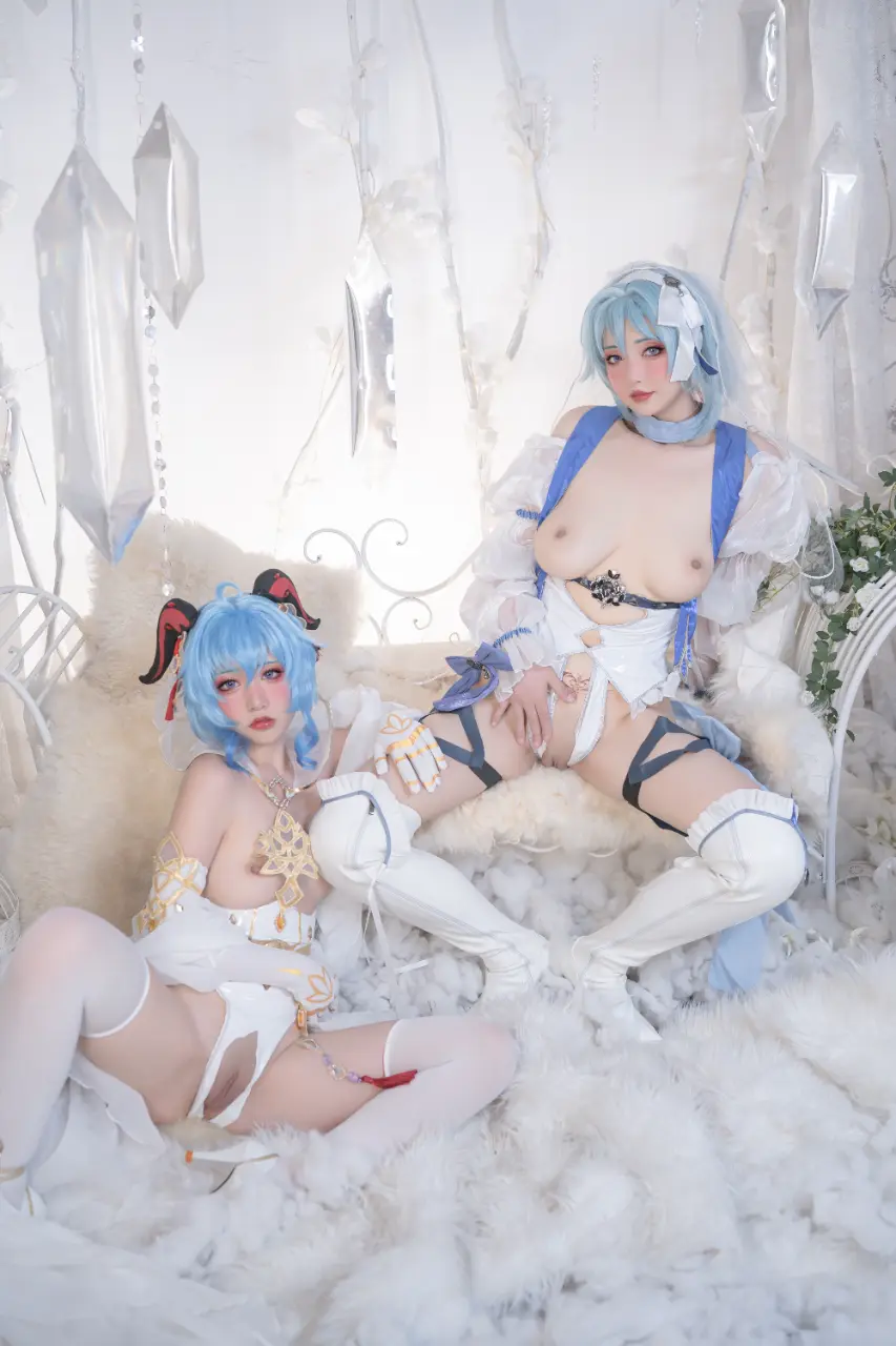 Nekokoyoshi (爆机少女喵小吉) cosplay Ganyu-Eula - Genshin Impact (69).webp
