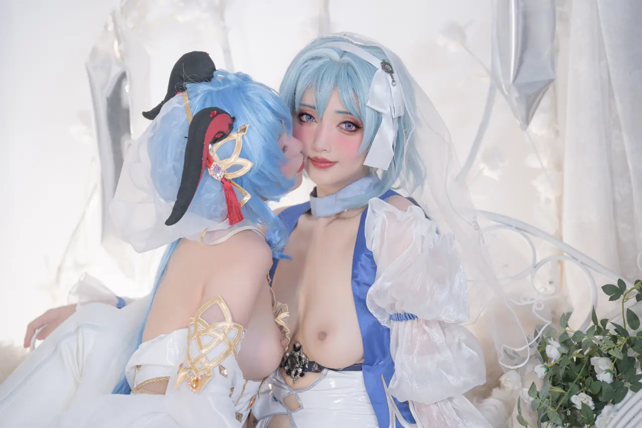 Nekokoyoshi (爆机少女喵小吉) cosplay Ganyu-Eula - Genshin Impact (75).webp