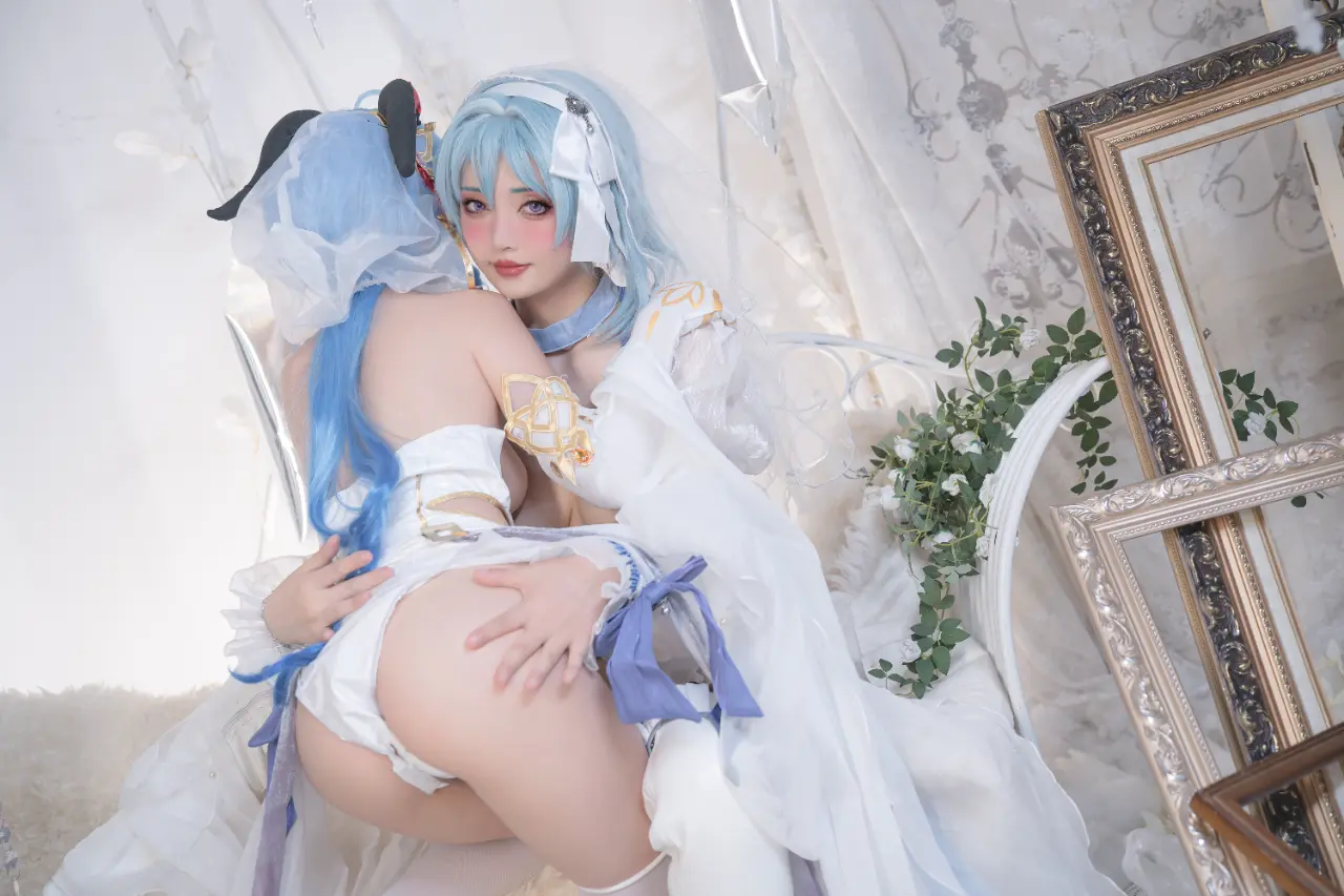 Nekokoyoshi (爆机少女喵小吉) cosplay Ganyu-Eula - Genshin Impact (76).webp
