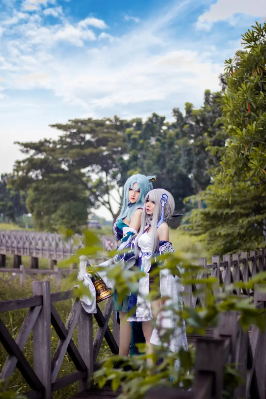 美月 HKxSYR cosplay Guizhong and Madame Ping - Genshin Impact (2).webp