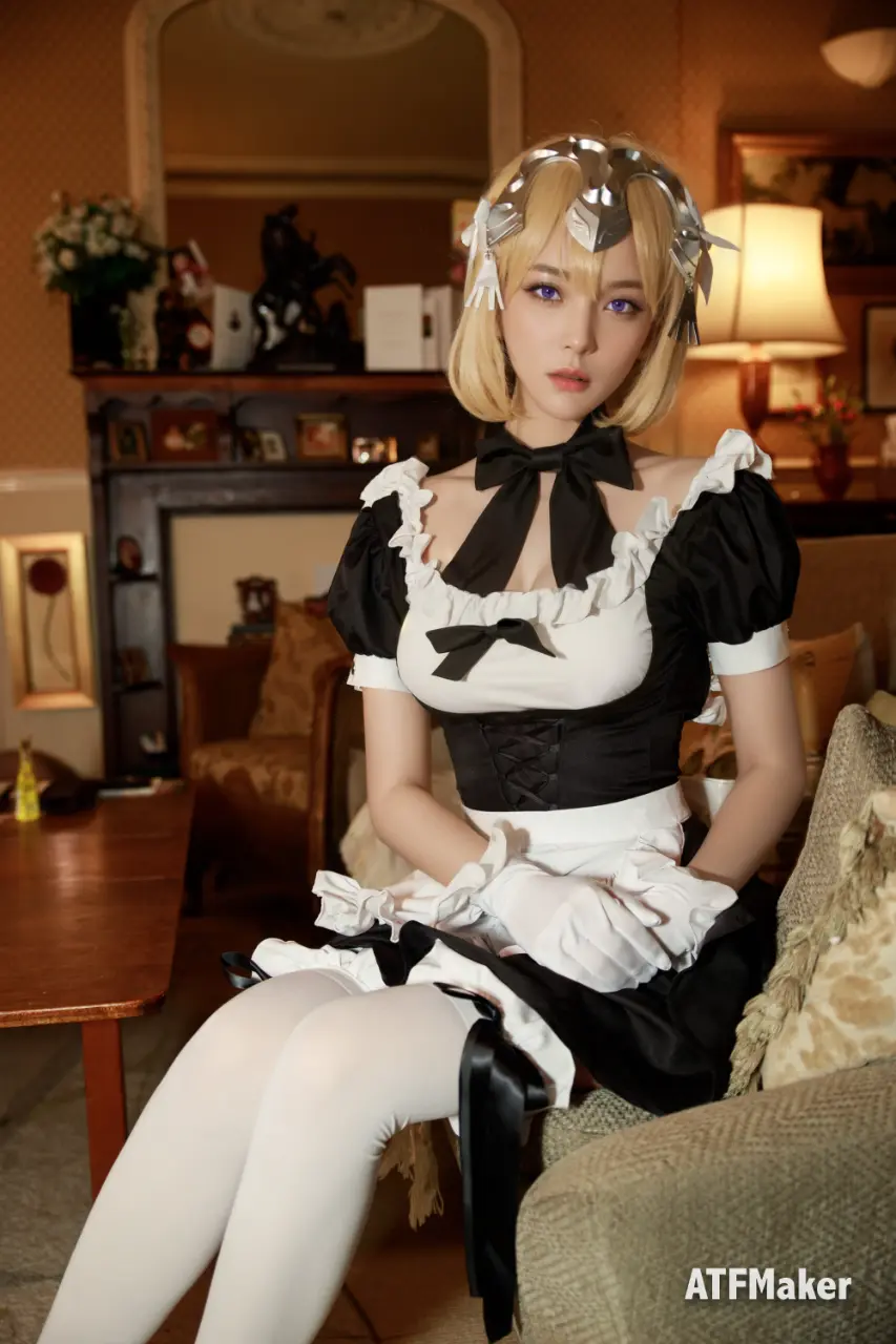 ATFM – Tsubaki cosplay Jeanne d’Arc Maid - FateGrand Order  (8).webp