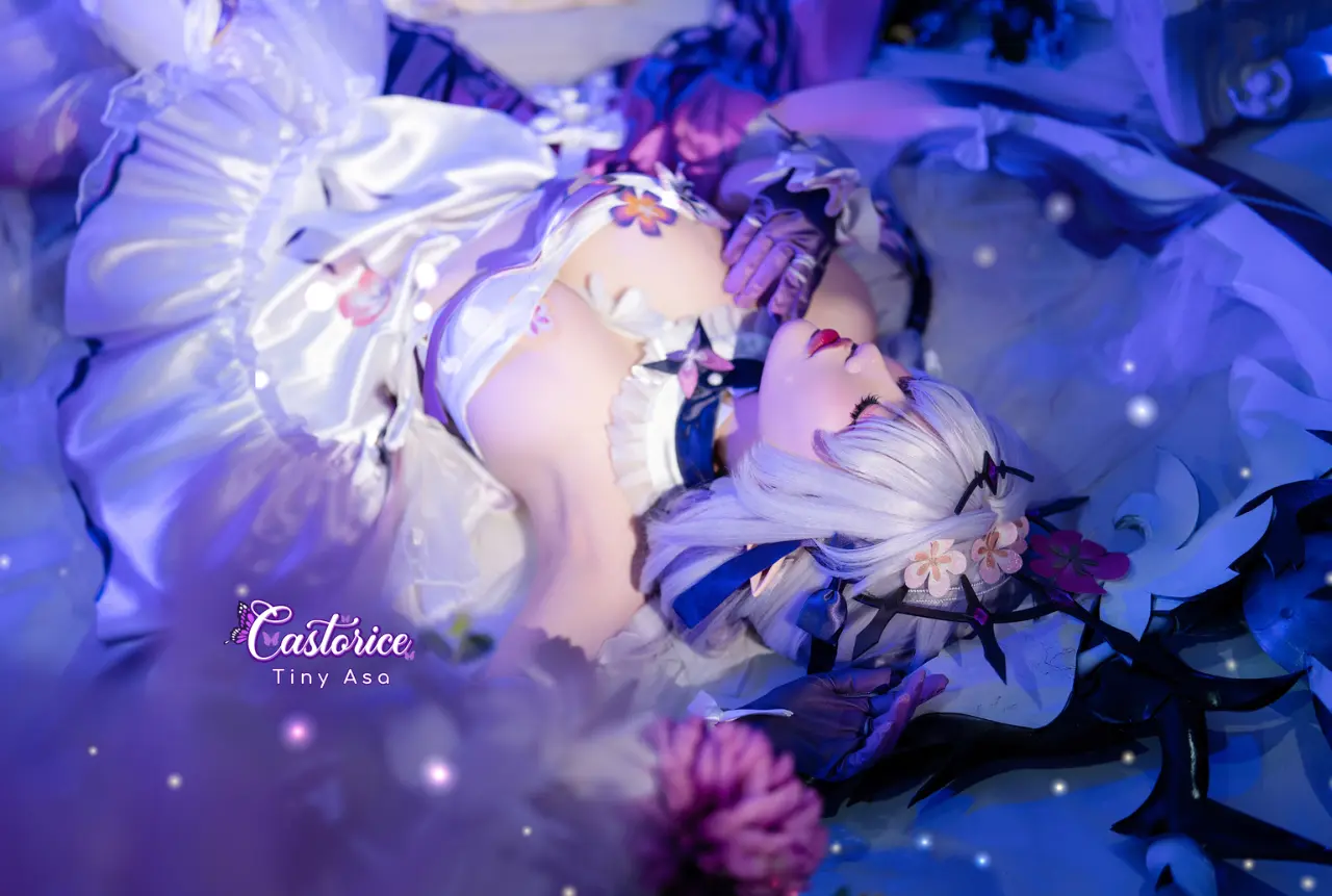 Tiny Asa アサ (tiny.asababy) cosplay Castorice - HonkaiStar Rail (7).webp