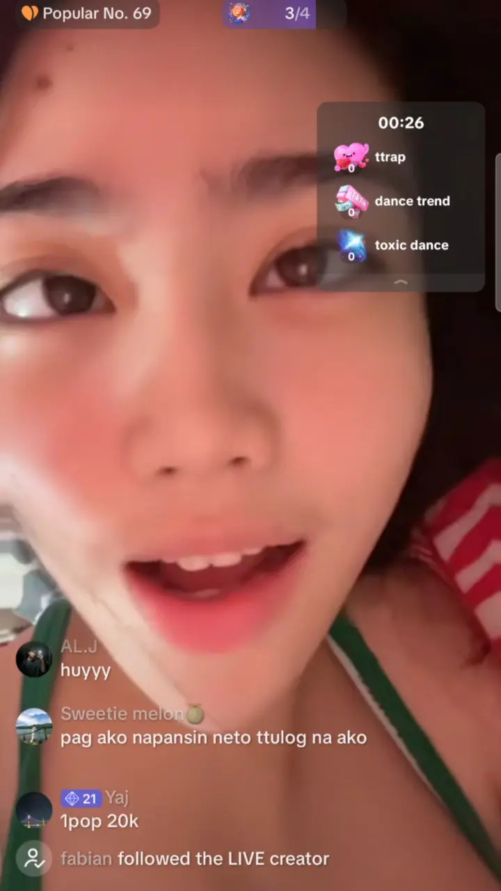 Paldo sa Tokt1k live kahit di maghubad puputukan(non nude)
