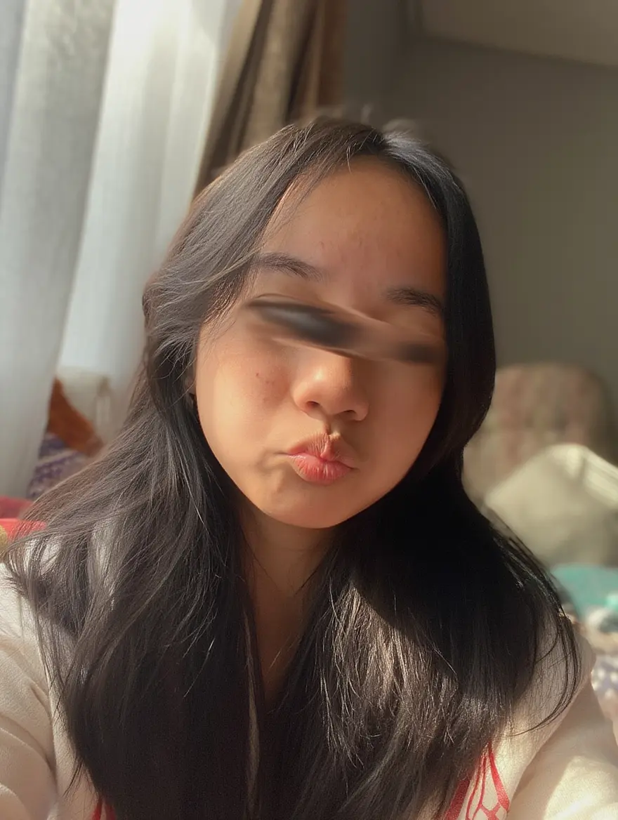 Cute girl from maroon school