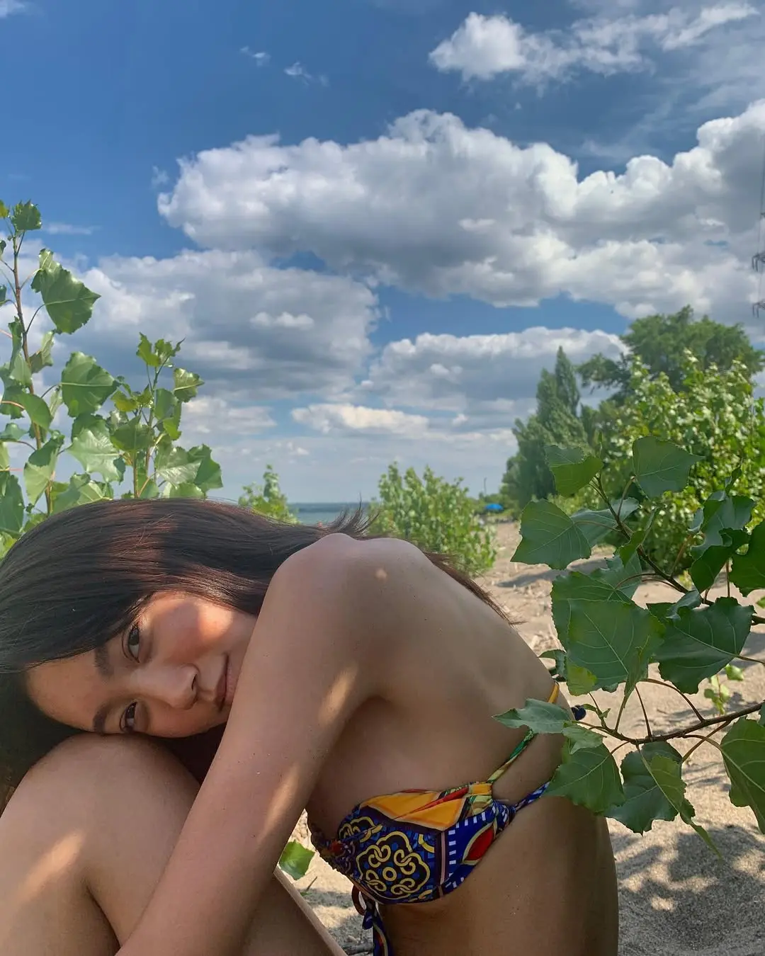 Petite in a bikini
