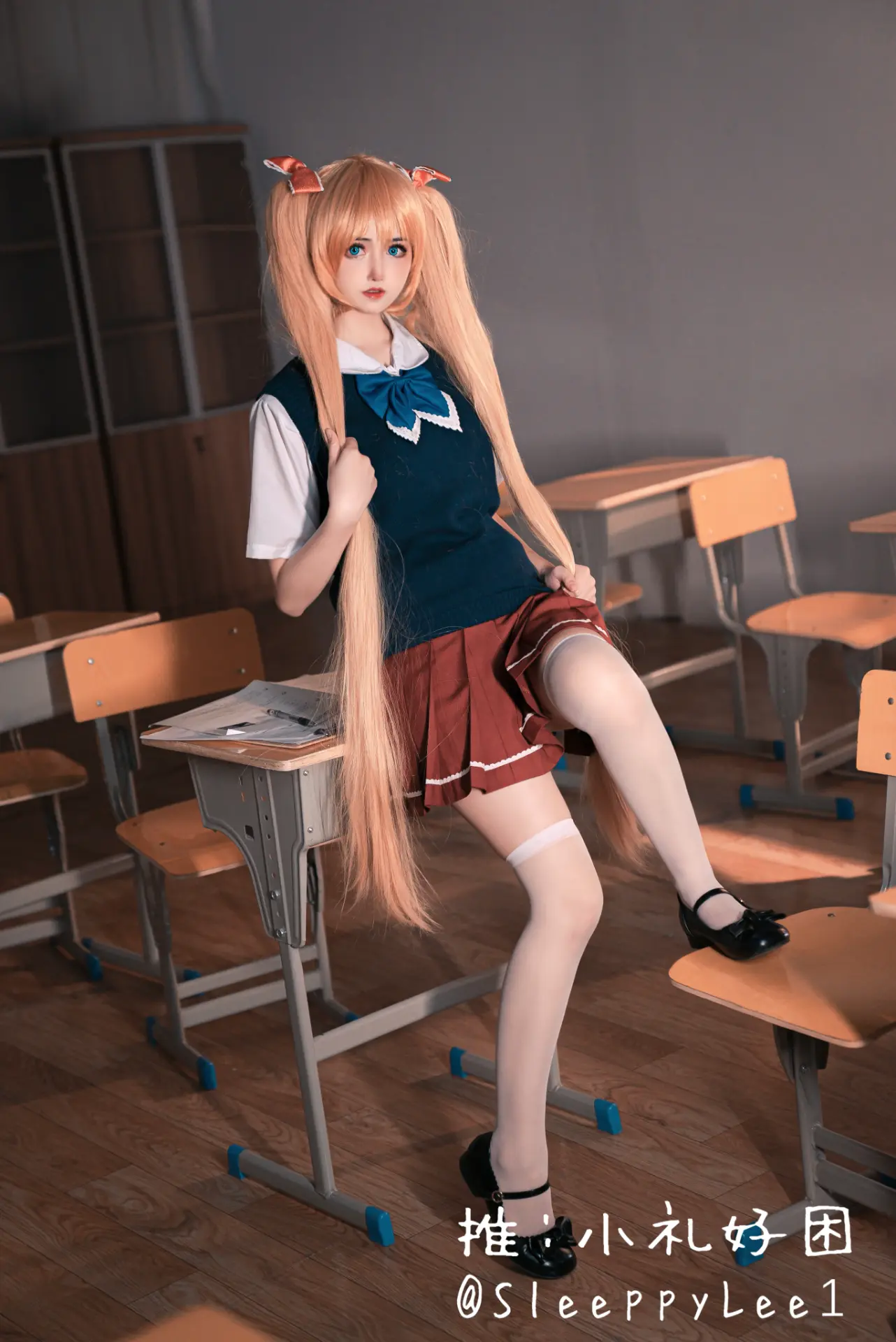 SleeppyLee1 (小礼好困) cosplay Airi Akitsuki - Oni Chichi (3).webp