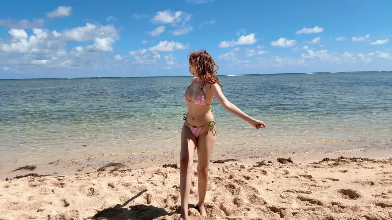 Lewdgami Beach and Panty and Stocking Cosplay