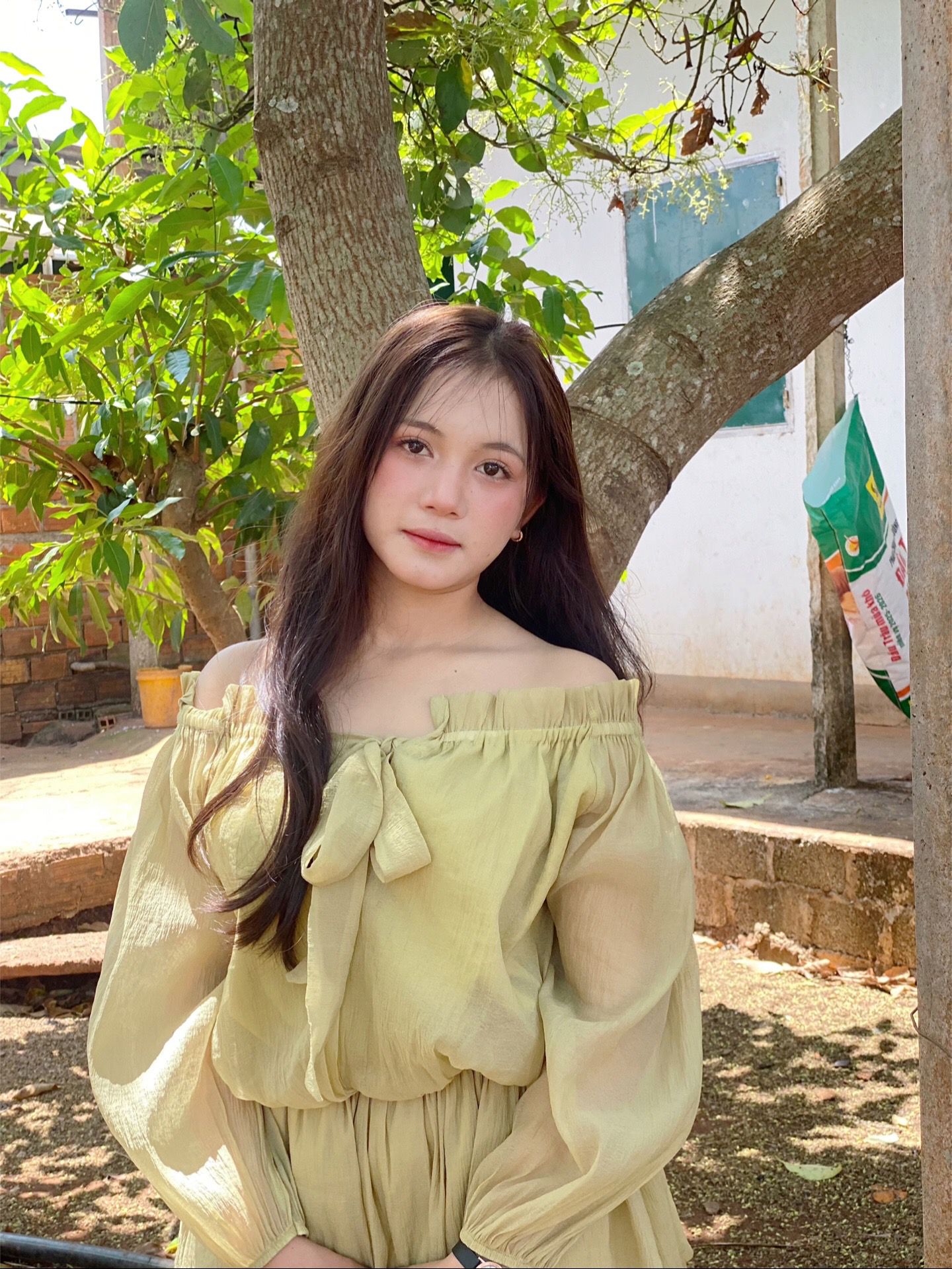 Có thể là hình ảnh về một hoặc nhiều người, tóc tết, mọi người đang cười và cây