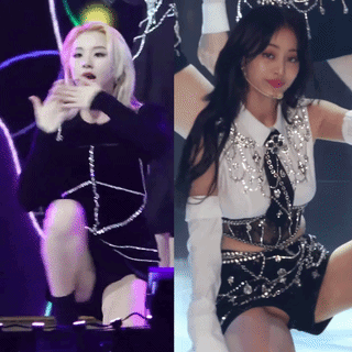 Kpop accidents (nipslip, panty-slip) Chaeyoung - Jihyo
