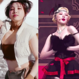 Kpop accidents (nipslip, panty-slip) Nayeon - Shuhua