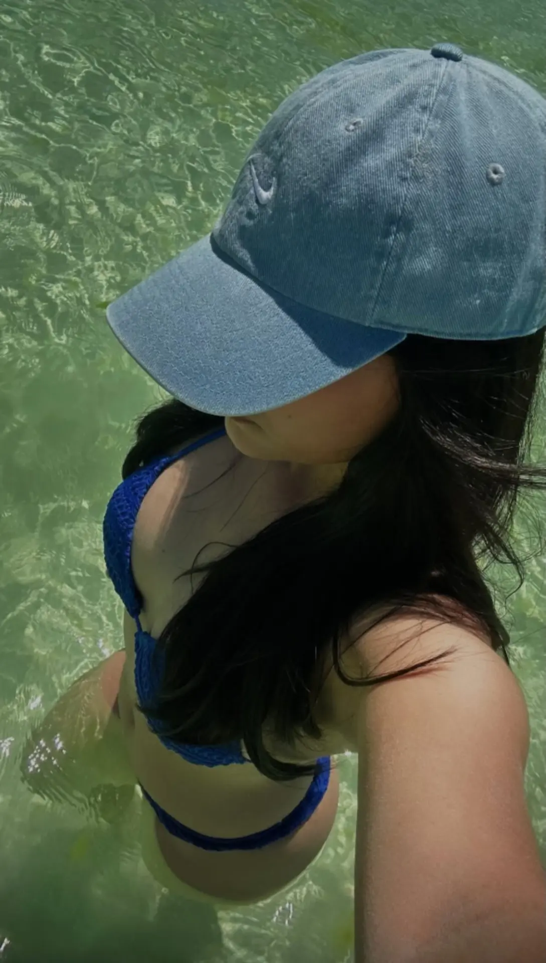 Blue bikini hottie