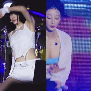 Kpop accidents (nipslip, panty-slip) Ryujin - Hyelin - Chaewon