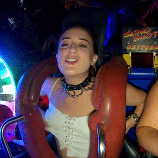 (Public) Slingshot boobs flashing
