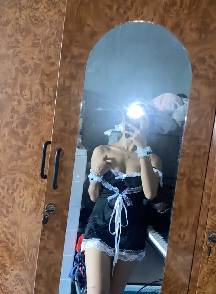 Maid outfit for foreplay kami