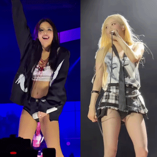 Kpop accidents (nipslip, panty-slip) Jennie - Rosé