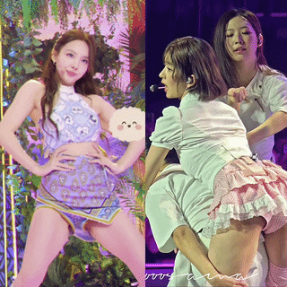Kpop accidents (nipslip, panty-slip) Nayeon - Rei
