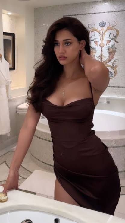 Disha Patani is Still The Summer Girl of Our Dreams in Sexy Coffee Brown  Mini Dress With Plunging Neckline- See Viral PICS