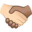 Handshake: light skin tone, medium skin tone :handshake_tone1_tone3: 🫱🏻🫲🏽